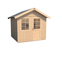 Vorschaubild Weka Schwedenhaus 410 mit extra hoher Tür - 44 mm (aufgedoppelt)