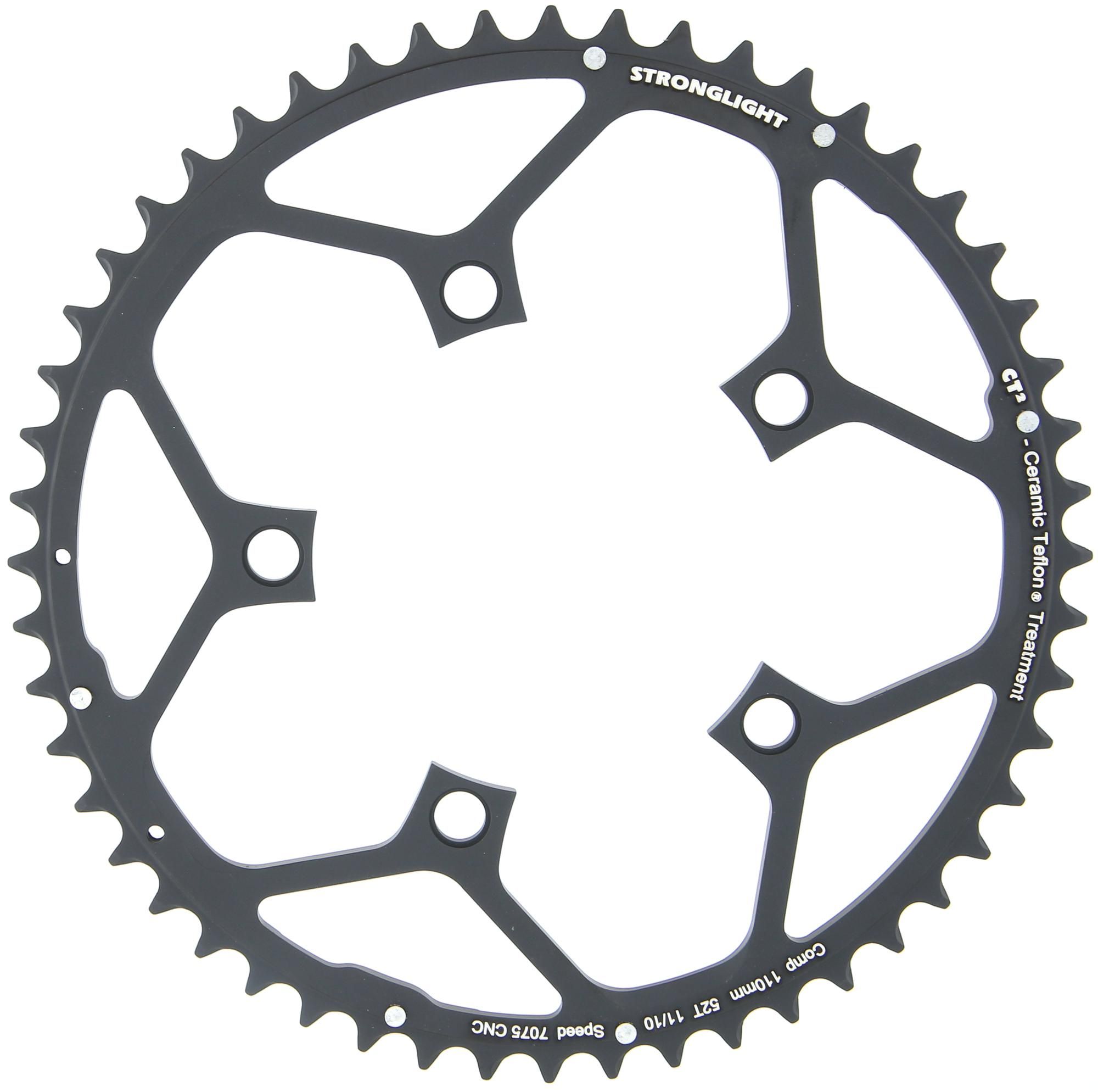 Stronglight Kettenblatt CT2 52 Zähne schwarz