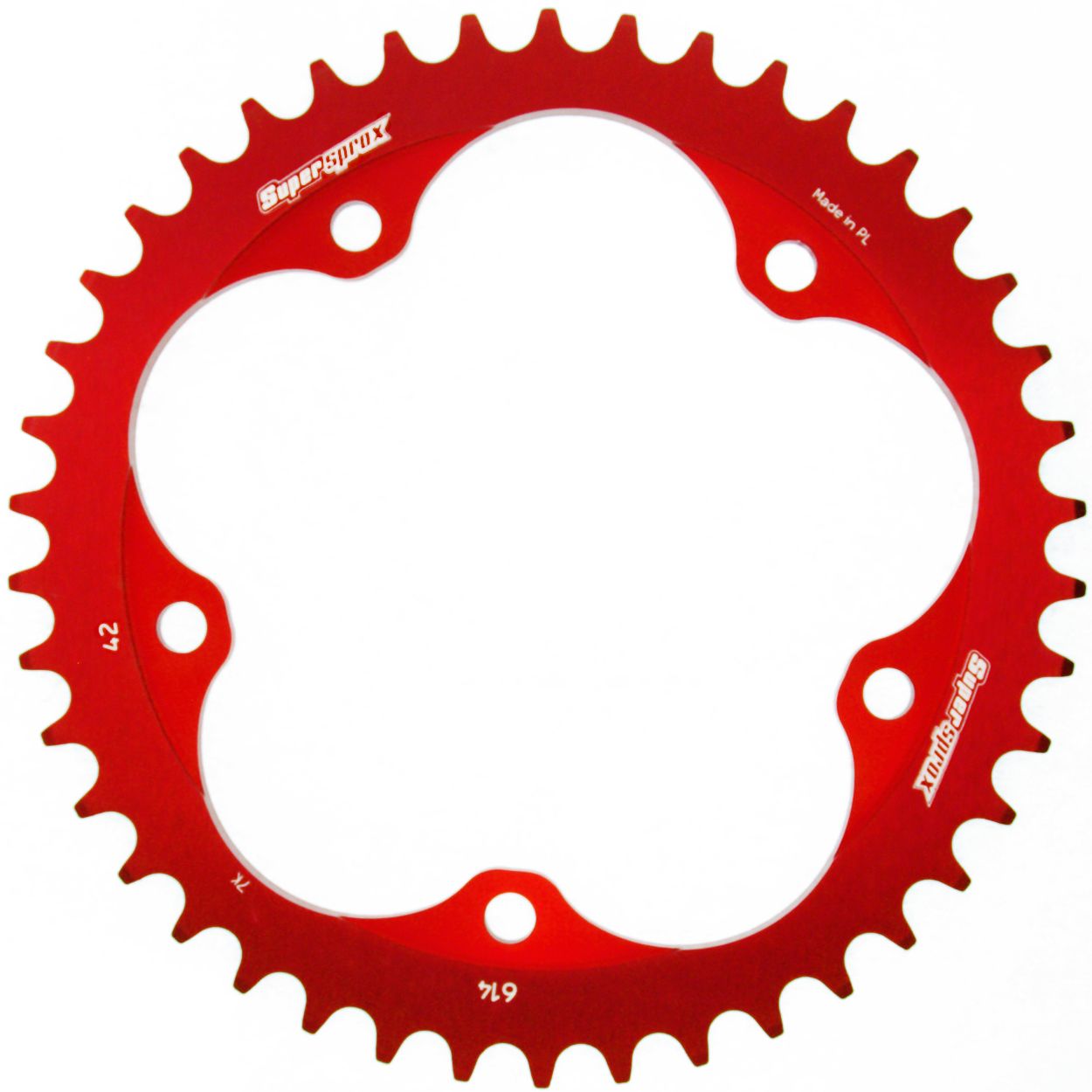 Supersprox Alu-Kettenrad 525 42Z (Rot)