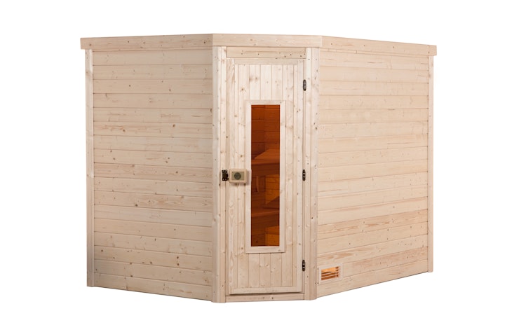 Weka Premium Massivholzsauna Turku 3 Familiensauna - 45 mm