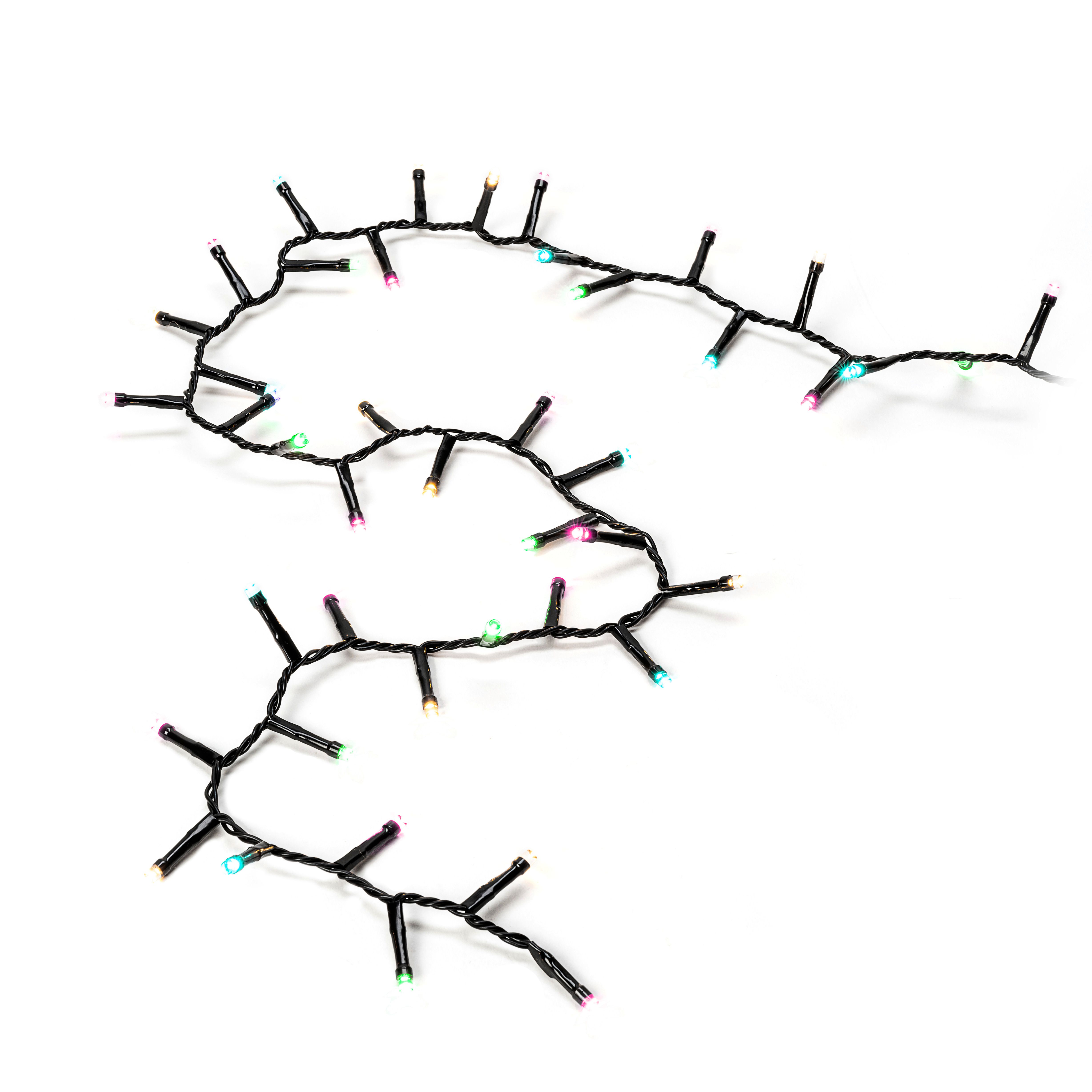 Konstsmide Weihnachtsbeleuchtung LED Minilichterkette Cluster mit 400 bonbonfarben LEDs