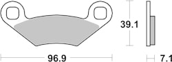 SBS Bremsbelag 642ATS Quad Sinter