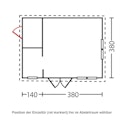 Vorschaubild Skan Holz 45 mm Gartenhaus Esbjerg/Freizeithaus 1/2
