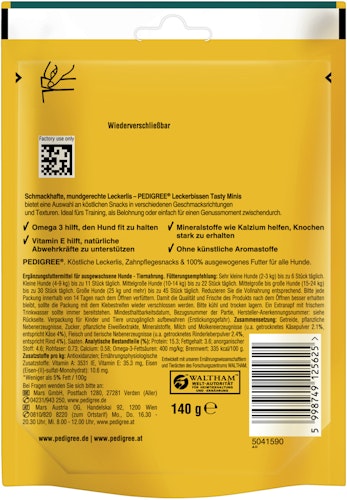 Pedigree Leckerbissen Mini-Happen Käse-Rind Hundesnack