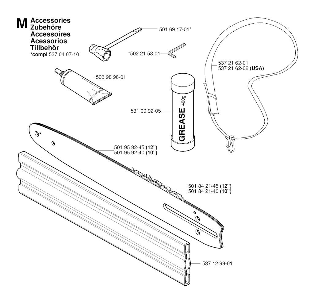 Explosionszeichnung Ersatzteile