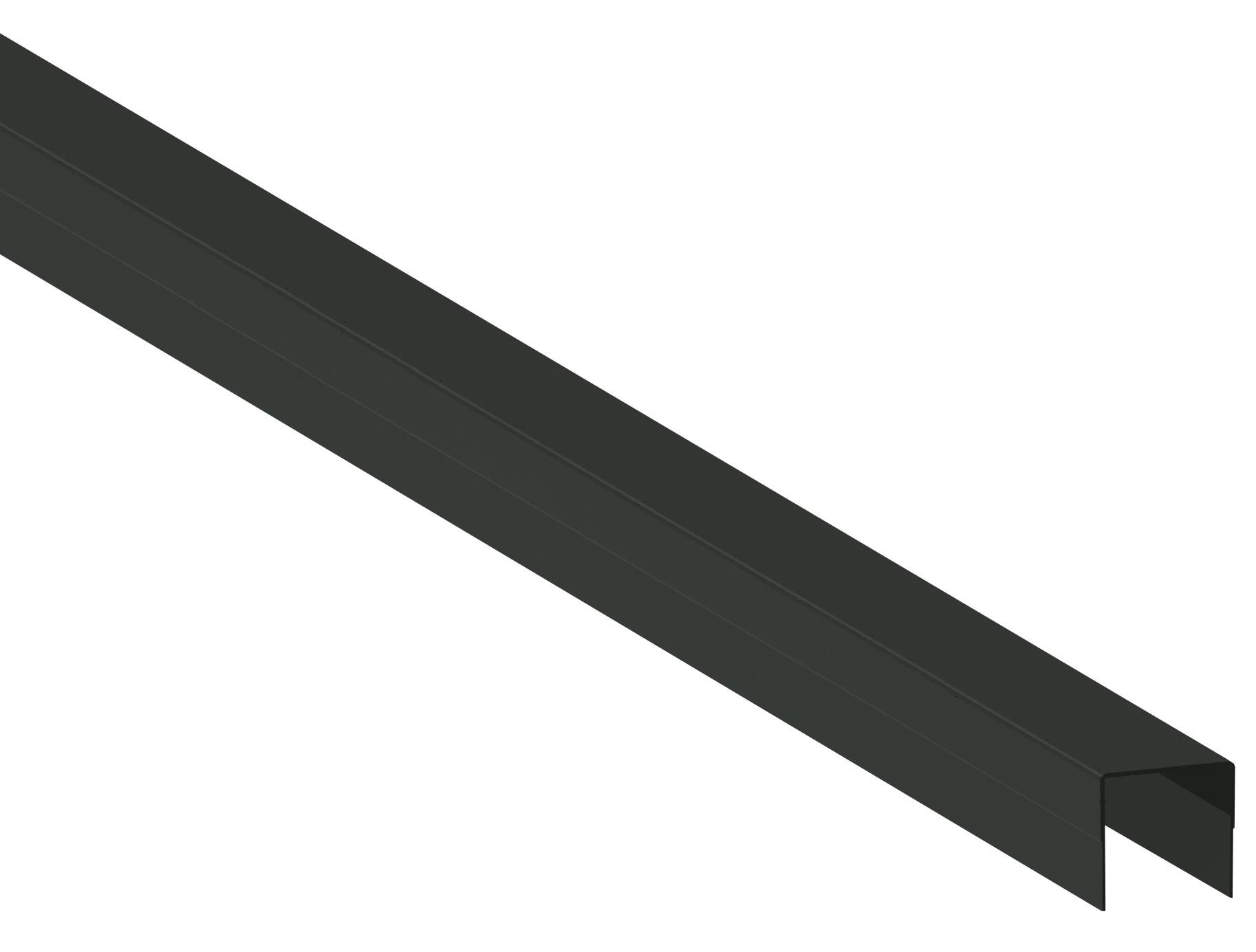 GroJa Fertigzaun Abdeckleiste 180 Anthrazit