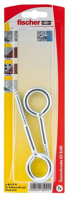 FISCHER Ösenschrauben GS 8x80 K (2 Stück)