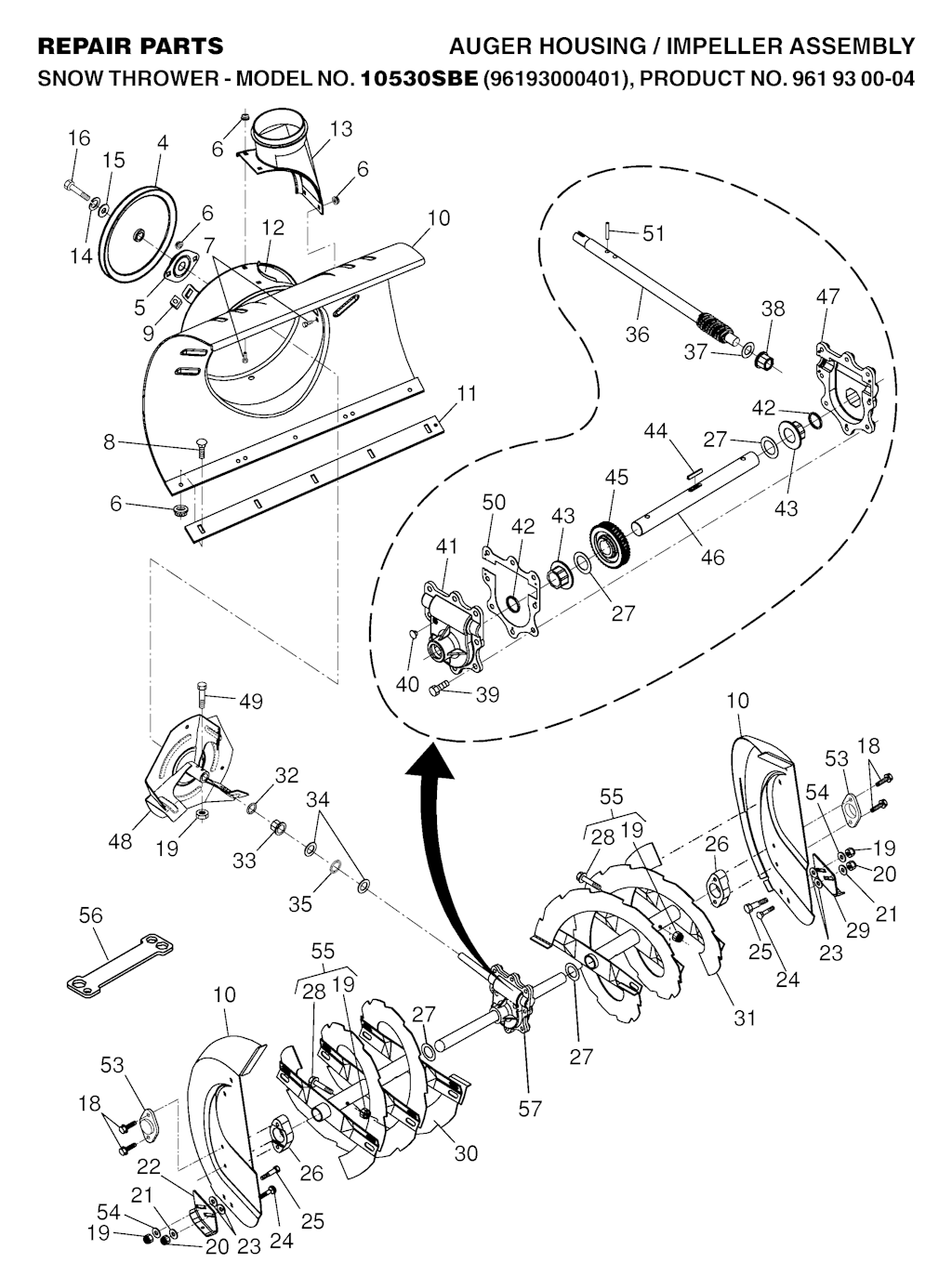 Explosionszeichnung Ersatzteile