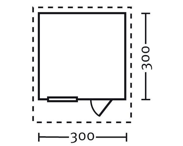 Skan Holz 45 mm Gartenhaus Halmstad/Narvik