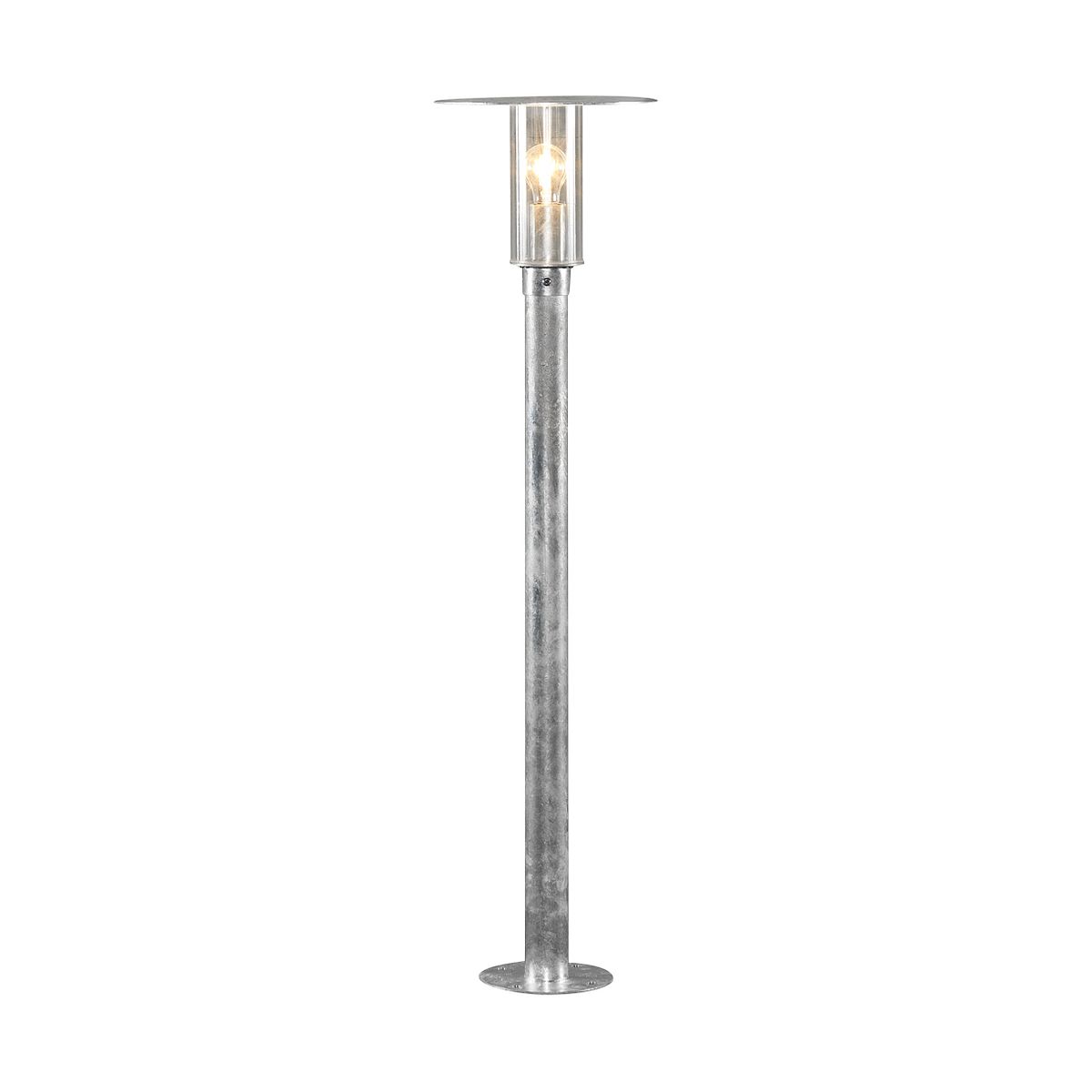 Konstsmide Wegeleuchte Mode, galvanisiert, klares Polycarbonatglas (662-320)