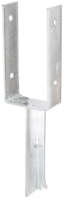 Alberts® U-Pfostenträger 200x60x4mm Betonanker T-Eisen für verschiedene Pfostenstärken