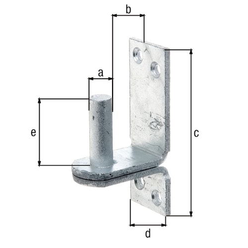 Alberts® Kloben ⌀13 mm auf Platte 100x35 mm feuervz.