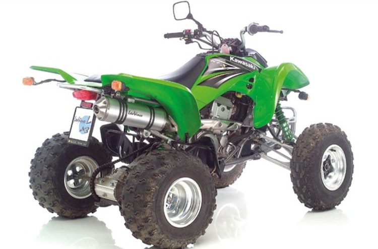 LeoVince SLIP-ON Aluminium ATV für KAWASAKI KFX 400 / ATV SUZUKI LTZ 400 ALU
