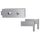 Vorschaubild GRIFFWERK Glasdrehtürbeschlagset PURISTO 1.0 PZ ohne Griff in Edelstahl matt