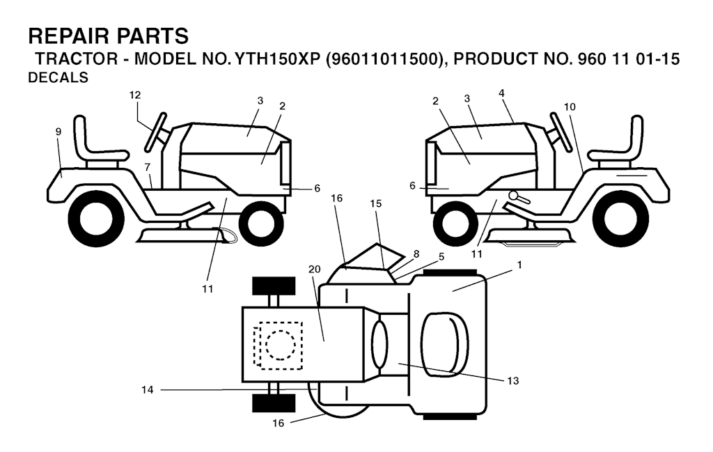 Explosionszeichnung Ersatzteile