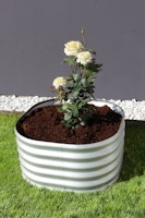 Vitavia Hochbeet Terra Rund 82 x 82 cm - 200/360/500 l 40 cm alu-natur