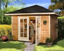 Vorschaubild Weka 28 mm Gartenhaus 177 4-Eck