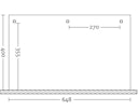 Skan Holz Terrassenüberdachung Andria aus Leimholz mit Mittelpfosten Breite 648 cm