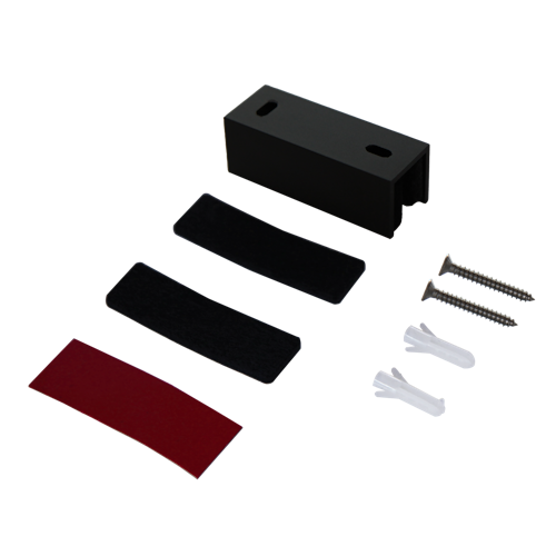 Griffwerk Bodenführung Typ G -Graphitschwarz U-Profil 70mm, Filzstreifenset 8+10mm