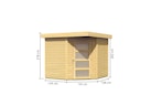 Vorschaubild Karibu Woodfeeling Gartenhaus Schwandorf 3/5 - 19 mm