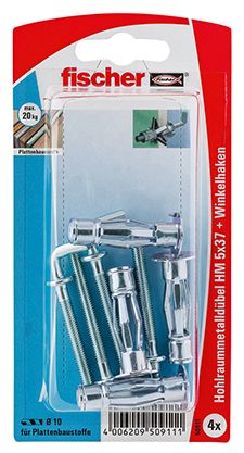 FISCHER Hohlraum-Metalldübel HM 5x37 HK (4 St.)