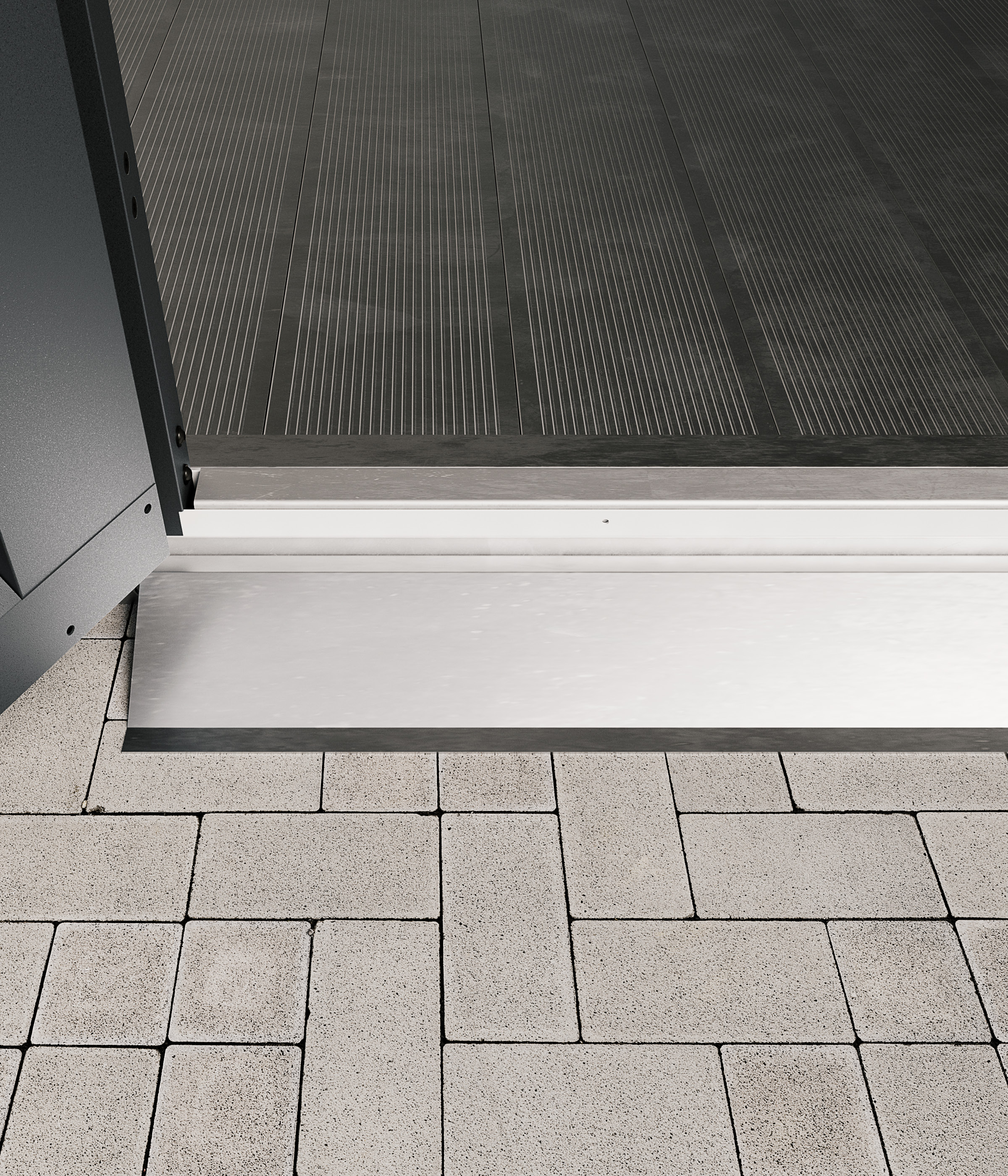 Hörmann Bodenrampe 1 flügelig Innen/Aussen für Gerätehaus Juno