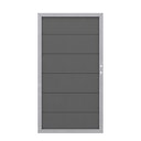 Vorschaubild TraumGarten Design WPC Alu Einzeltor Rahmen Silber (980 x 1800 mm)