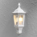 Vorschaubild Konstsmide Wandleuchte Firenze, matt weiss, klares Glas, mit Bewegungsmelder (7230-250)