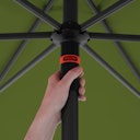 Vorschaubild doppler Mittelmastschirm myZONE 300 Push up, Aluminium Anthrazit / 100 % Polyester 180 g/m²