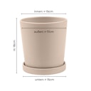 Vorschaubild Wikholm form Design Hängetopf aus Jute in natur 17 x 17 cm