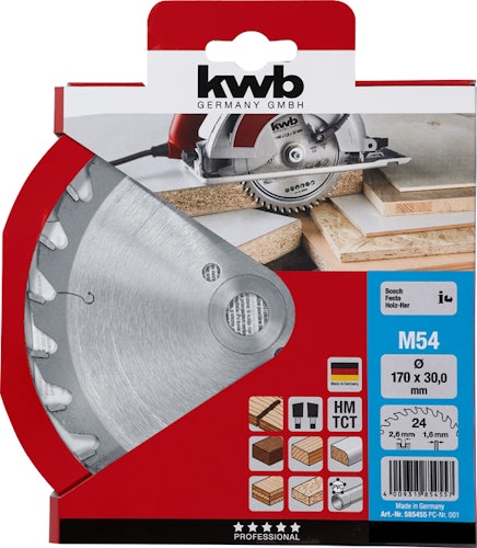 kwb Hk-Sägebl.HM Ø170x30/16 Z24 585455