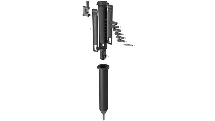 CONTEC Multifunktionswerkzeug Treasure Fork schwarz/silber