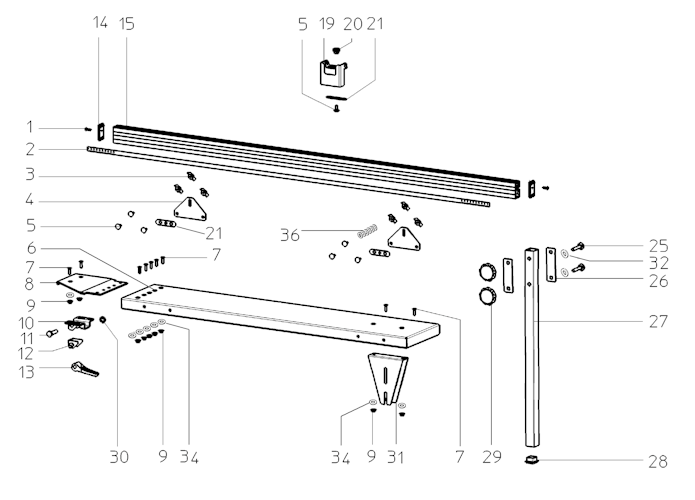 Metabo Tischverlaengerung 1600MM RECHTS KGS 303