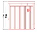 Vorschaubild NewTechWood WPC Gartenhaus Cella 1010 - 21 mm