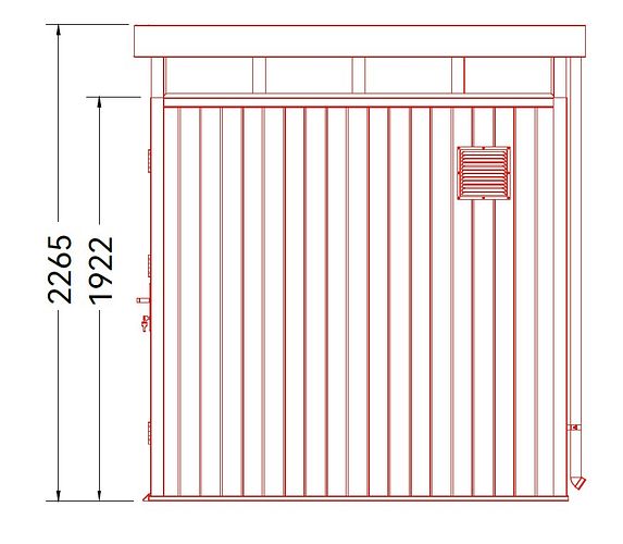 NewTechWood WPC Gartenhaus Cella 1010 - 21 mm