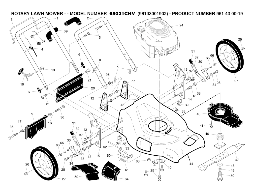 Explosionszeichnung Ersatzteile