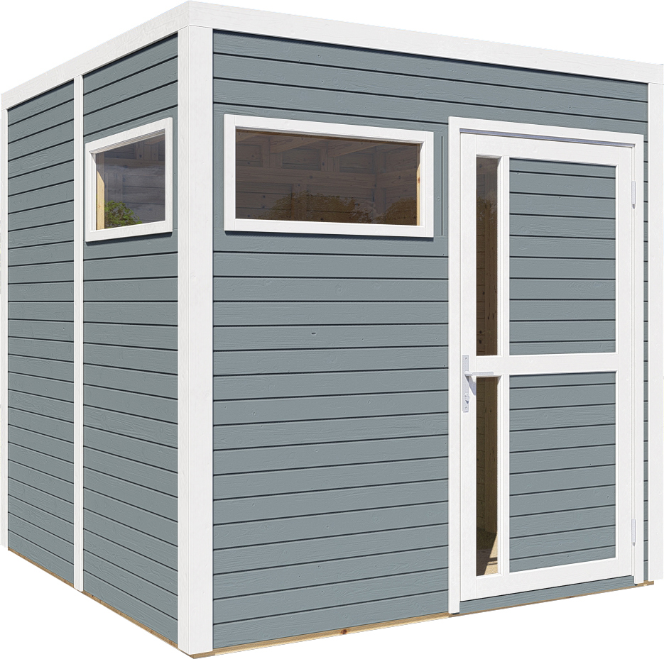 Bertilo Gartenhaus Cubus 2 - 19 mm grau