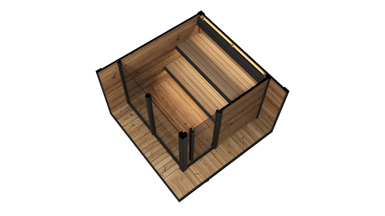 Weka Design Saunahaus Viira 2 mit Thermoholz - 40 mm