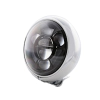 HIGHSIDER pro 7 Zoll Scheinwerfer HD-Style Typ 11 LED Chrom Mit TFL, E-Geprüft (1Stck)
