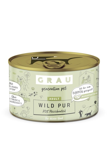 grau Hund 200 Gramm Hundenassfutter