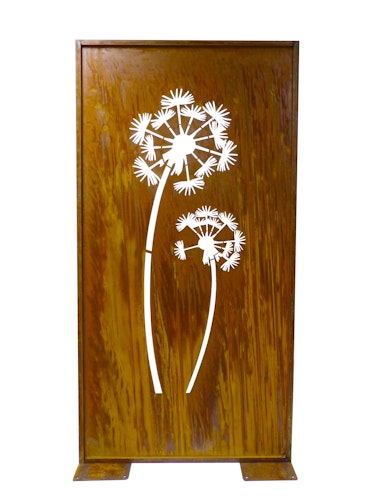 Badeko Parawand „Pusteblume“ in Edelrostoptik