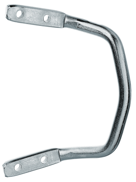 Alberts® Torgriff abgewinkelt galv. blau verzinkt Länge Griff 120 mm Tiefe 75 mm