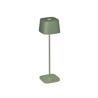 Konstsmide Capri-Mini USB-Tischleuchte Grün/grau, 2700/3000K, dimmbar, eckig