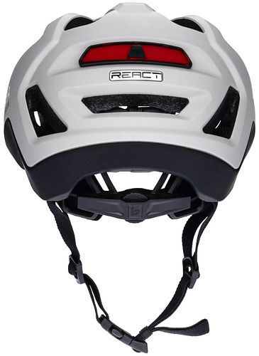 Victoria React LED Helm 55-59 cm weiß, grau, schwarz