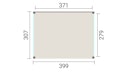 Vorschaubild Weka Design Pavillon Lumley - 400 x 300 cm