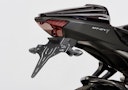 Vorschaubild PROTECH V-SHAPE Kennzeichenhalter SET mit Reflektor und Beleuchtung Alu & Stahl Schwarz für YAMAHA MT-07