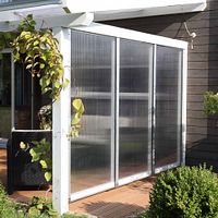 Skan Holz Seitenwände aus Polycarbonat für Terrassendach (Wandanbau)
