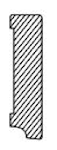 Fußleiste Eiche Massivholz gerade