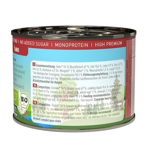 catz finefood Bio 6 x 200g Katzennassfutter