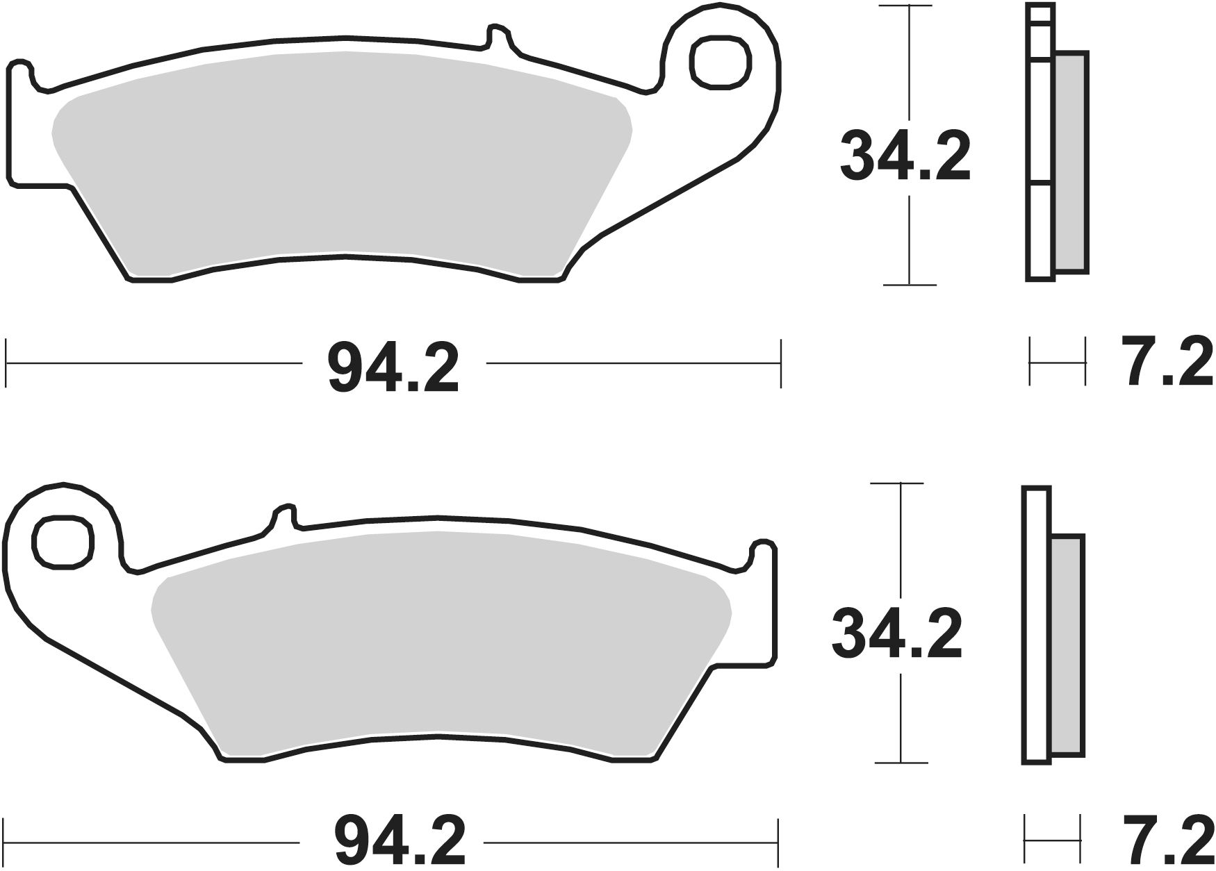 SBS Bremsbelag 694CS Offroad Carbon